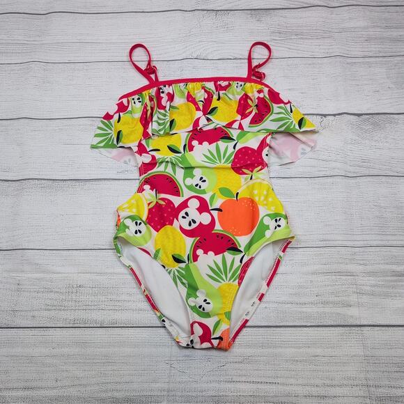 9/10 Disney Ruffled Fruity Swimsuit - Picture 1 of 8